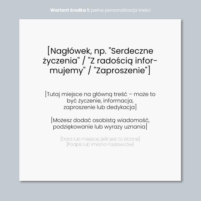 Zaproszenie, Srebrne Serce, 15X15 CM, Sosnowa Pracownia - obrazek 4